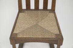 George Walton Attributed, Pair of Arts & Crafts Chairs with Bold Chequer Inlays - Thumbnail 11