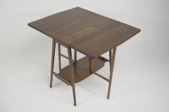 A Good Quality Arts & Crafts Oak Drop Leaf Side Table by Liberty and Co. - Thumbnail 8