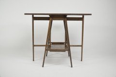 A Good Quality Arts & Crafts Oak Drop Leaf Side Table by Liberty and Co. - Thumbnail 9