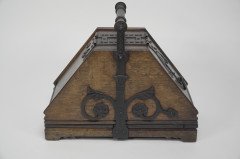 Dr C Dresser, Designed for Benham and Froud, a Rare Gothic Revival Oak Coal Box - Thumbnail 6