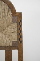 George Walton Attributed, Pair of Arts & Crafts Chairs with Bold Chequer Inlays - Thumbnail 18