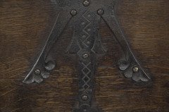 Benham & Froud, Designed by Dr C. Dresser – Gothic Revival Oak Coal Scuttle - Thumbnail 9