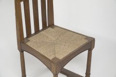 George Walton, attributed. Pair of Arts & Crafts Chairs with Bold Chequer Inlays - Thumbnail 20