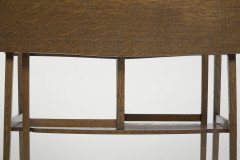 A Good Quality Arts & Crafts Oak Drop Leaf Side Table by Liberty and Co. - Thumbnail 17