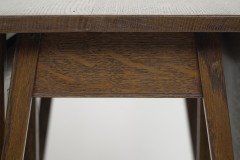 A Good Quality Arts & Crafts Oak Drop Leaf Side Table by Liberty and Co. - Thumbnail 21