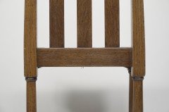 George Walton Attributed, Pair of Arts & Crafts Chairs with Bold Chequer Inlays - Thumbnail 26