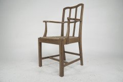 Heals Attr. a Pair of Cotswold School Arts & Crafts Oak Lattice Back Armchairs - Thumbnail 3