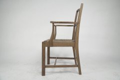 Heals Attr. a Pair of Cotswold School Arts & Crafts Oak Lattice Back Armchairs - Thumbnail 4