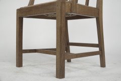 Heals Attr. a Pair of Cotswold School Arts & Crafts Oak Lattice Back Armchairs - Thumbnail 12