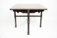 A Rare Late 19th-century Japanese Export Square Dining Table with Four Matching Corner Chairs - Thumbnail 5
