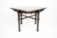 A Rare Late 19th-century Japanese Export Square Dining Table with Four Matching Corner Chairs - Thumbnail 6