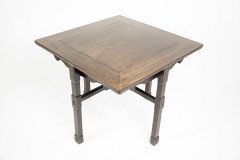 A Rare Late 19th-century Japanese Export Square Dining Table with Four Matching Corner Chairs - Thumbnail 7