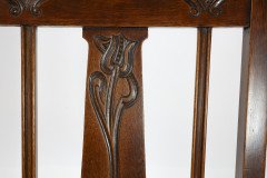Shapland and Petter. a Top Quality Glasgow School Oak Arts and Crafts Hall Chair - Thumbnail 9