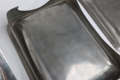 William Hutton Arts & Crafts Pewter Muffin Dish with a Ruskin Jewel to the Lid - Thumbnail 14