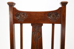 Shapland and Petter. a Top Quality Glasgow School Oak Arts and Crafts Hall Chair - Thumbnail 10