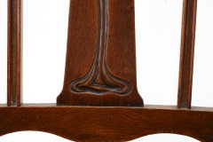 Shapland and Petter. a Top Quality Glasgow School Oak Arts and Crafts Hall Chair - Thumbnail 14