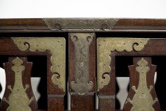 A Rare Late 19th-century Japanese Export Square Dining Table with Four Matching Corner Chairs - Thumbnail 16