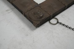 An Art Nouveau Heavy Gage Copper Wall Mirror with Art Nouveau Female Faces to Each Corner - Thumbnail 13