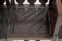 A Rare Late 19th-century Japanese Export Square Dining Table with Four Matching Corner Chairs - Thumbnail 30