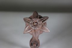 Pair of Arts and Crafts Cast Iron Fire Dogs in the Style of Dr C. Dresser - Thumbnail 10