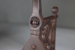 Pair of Arts and Crafts Cast Iron Fire Dogs in the Style of Dr C. Dresser - Thumbnail 11