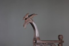 Pair of Arts and Crafts Cast Iron Fire Dogs in the Style of Dr C. Dresser - Thumbnail 13