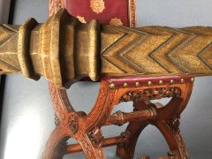 A W N Pugin. an Important Dressing Table Mirror with Carved Spiral Stretcher - Thumbnail 1