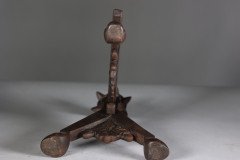Pair of Arts and Crafts Cast Iron Fire Dogs in the Style of Dr C. Dresser - Thumbnail 16