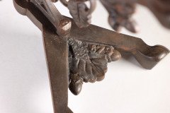 Pair of Arts and Crafts Cast Iron Fire Dogs in the Style of Dr C. Dresser - Thumbnail 17