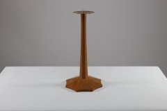 Edward Barnsley, a Pair of Arts & Crafts Oak Candlesticks with Spider Web Bases - Thumbnail 5