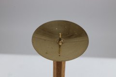 Edward Barnsley, a Pair of Arts & Crafts Oak Candlesticks with Spider Web Bases - Thumbnail 8