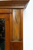 Baillie Scott Style of, Arts & Crafts Oak Armoire Wardrobe with Daffodil Inlays - Thumbnail 3