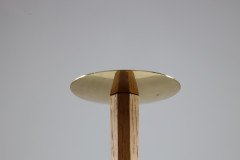 Edward Barnsley, a Pair of Arts & Crafts Oak Candlesticks with Spider Web Bases - Thumbnail 9