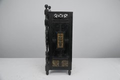 Lewis F Day, Howell, James & Sons Aesthetic Movement Ebonised & Polychrome Clock - Thumbnail 5