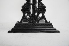 Aesthetic Movement Cast Iron Garden Table with Stylised Floral Details - Thumbnail 8