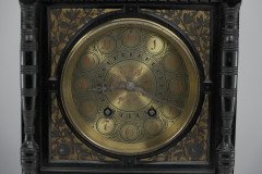 Lewis F Day, Howell, James & Sons Aesthetic Movement Ebonised & Polychrome Clock - Thumbnail 6