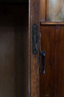 Baillie Scott Style of, Arts & Crafts Oak Armoire Wardrobe with Daffodil Inlays - Thumbnail 13