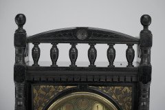 Lewis F Day, Howell, James & Sons Aesthetic Movement Ebonised & Polychrome Clock - Thumbnail 7