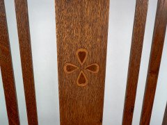 Liberty and Co, Arts & Crafts Nursing or Bedroom Chair with Inlaid Heart Details - Thumbnail 8