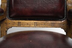John Pollard Seddon for Seddon and Co. a Gothic Revival Oak Armchair - Thumbnail 8