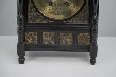 Lewis F Day, Howell, James & Sons Aesthetic Movement Ebonised & Polychrome Clock - Thumbnail 8