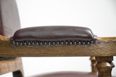 John Pollard Seddon for Seddon and Co. a Gothic Revival Oak Armchair - Thumbnail 11