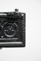 Aesthetic Movement Cast Iron Garden Table with Stylised Floral Details - Thumbnail 14