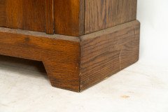 Baillie Scott Style of, Arts & Crafts Oak Armoire Wardrobe with Daffodil Inlays - Thumbnail 18