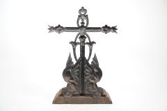 Falkirk, an Aesthetic Movement Cast Iron Stick Stand with Mythical Dragons - Thumbnail 13