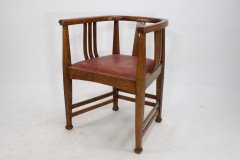 E. A. Taylor, attributed. A Good Arts & Crafts Oak Tub Chair - Thumbnail 3