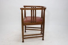 E. A. Taylor, attributed. A Good Arts & Crafts Oak Tub Chair - Thumbnail 4