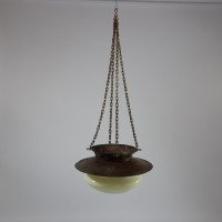 Birmingham Guild of Handicraft. a Rare Arts and Crafts Circular and Copper Light - Thumbnail 3