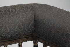 Bruce Talbert, for Gillows an Aesthetic Movement Ebonized & Parcel- Gilt Settee - Thumbnail 13