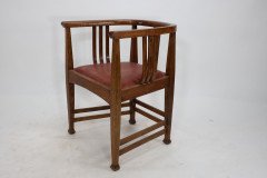 E. A. Taylor, attributed. A Good Arts & Crafts Oak Tub Chair - Thumbnail 8